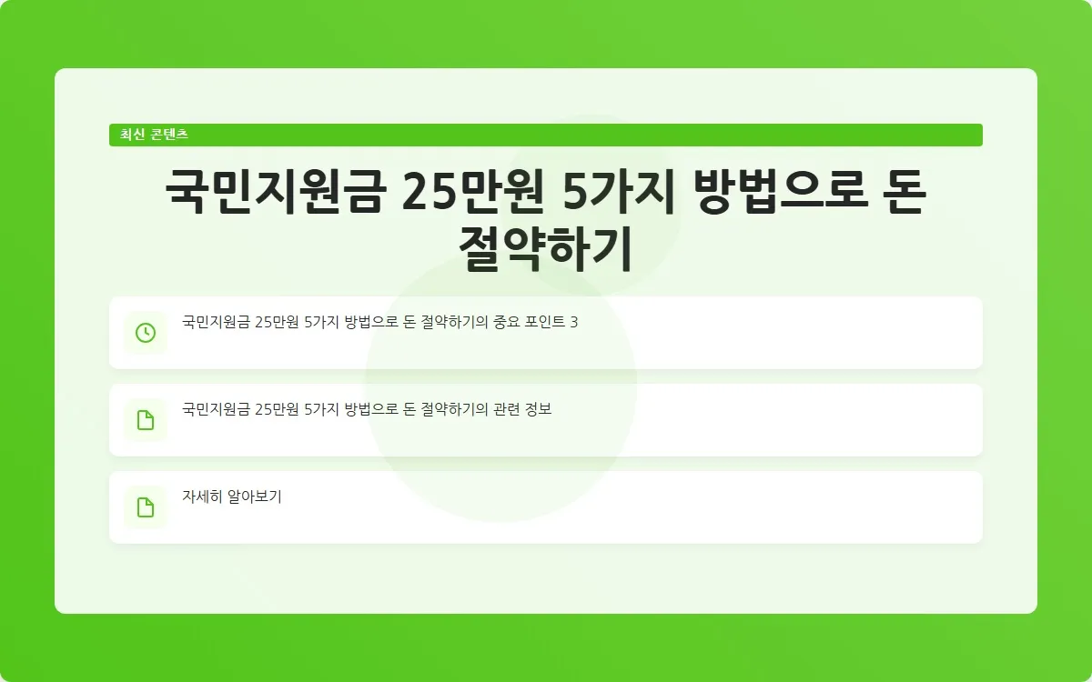 국민지원금 25만원 사용처 이미지 5