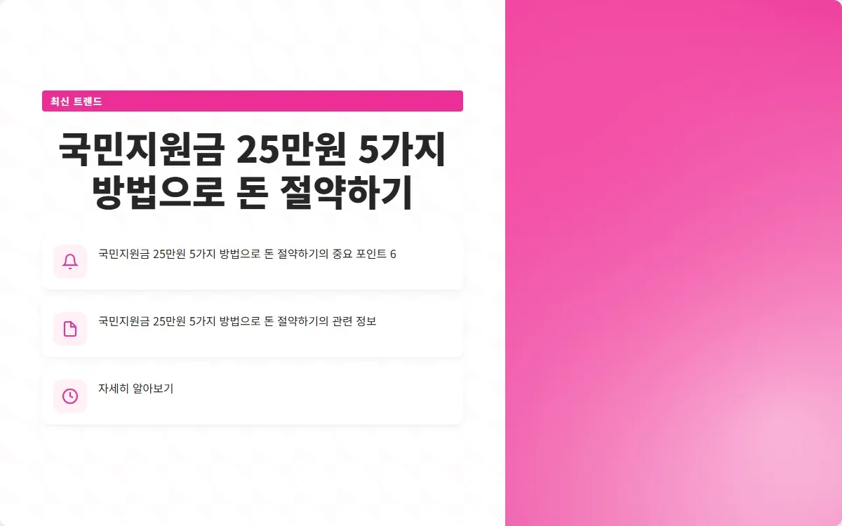 국민지원금 25만원 사용처 이미지 8