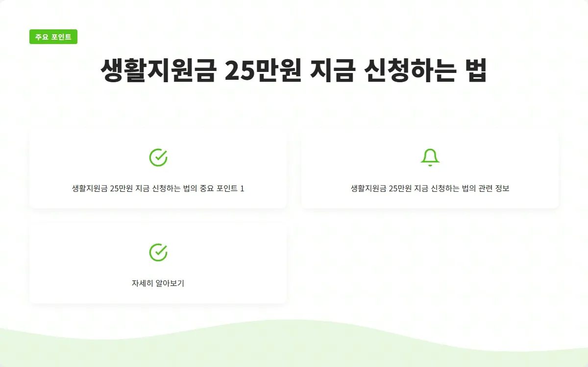 생활지원금 25만원 이미지 3