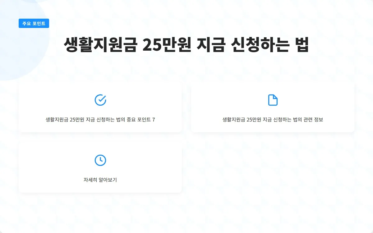 생활지원금 25만원 이미지 9